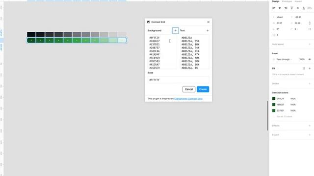 Figma Plugin - Contrast Grid demo смотреть онлайн