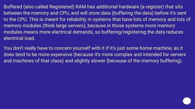 What's the difference between unbuffered and fully buffered memory? смотреть онлайн