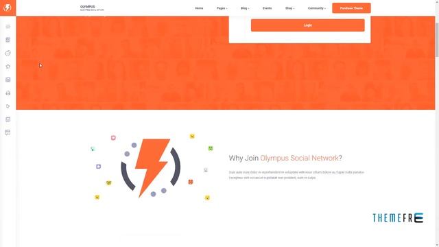 Olympus - Responsive Community and Social Network WordPress Theme смотреть онлайн
