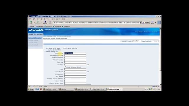 Oracle apps R12 Cash Management_Bank_Branch_Account_Payment Documents Creation смотреть онлайн