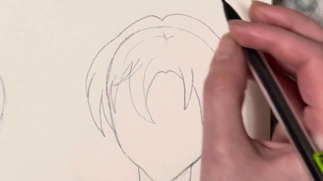 How to draw anime hair | Step by step easy! смотреть онлайн