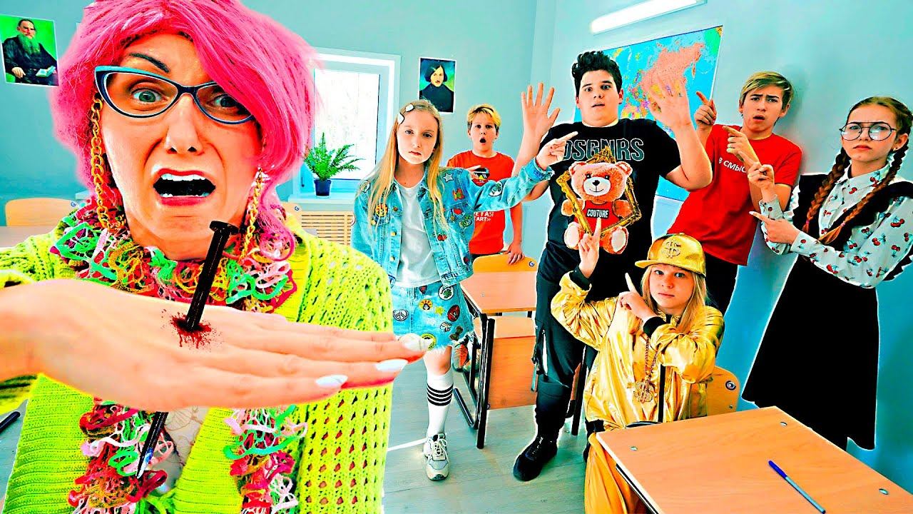 ПРАНК В ШКОЛЕ НА 1 АПРЕЛЯ ЗАШЕЛ СЛИШКОМ ДАЛЕКО! УЧИЛКА В ЯРОСТИ! смотреть онлайн