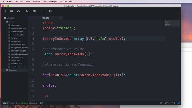 17.- Curso PHP 7 - Array indexado y Asociativo смотреть онлайн