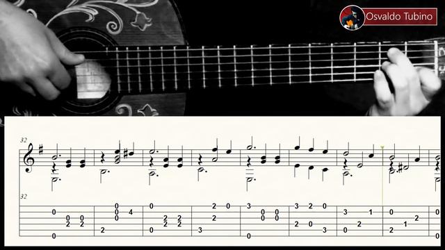 La Bohème ( Charles Aznavour) - Fingerstyle guitar - Arreglo solista con partitura y tablatura смотреть онлайн