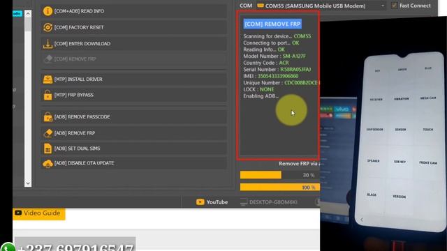 Samsung FRP Android 10,11,12 Game Over Click Auto ADB remove UnlockTool 2022.04.30 смотреть онлайн