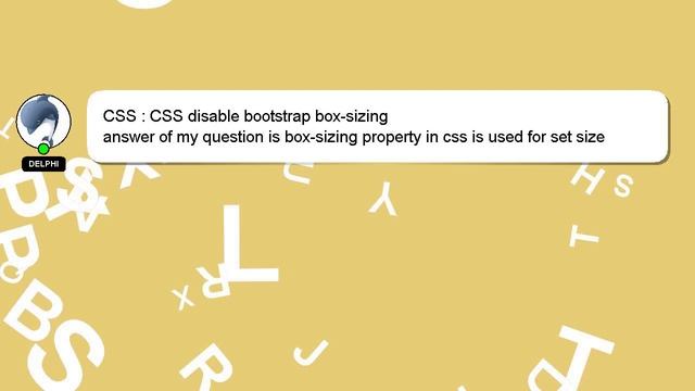 CSS : CSS disable bootstrap box-sizing смотреть онлайн