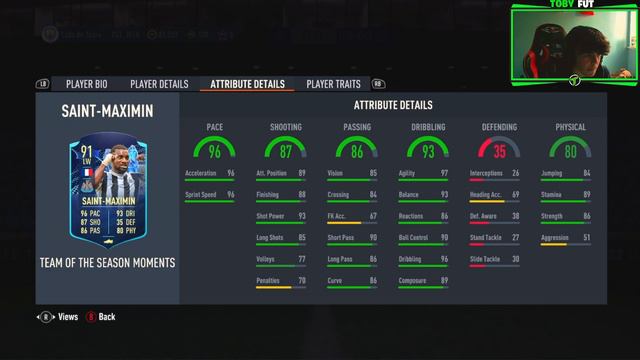 91 TOTS MOMENTS SAINT-MAXIMIN PLAYER REVIEW FIFA 23! смотреть онлайн