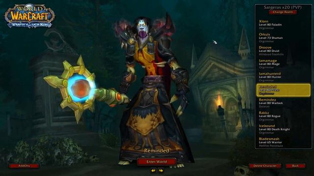 Molten-WoW My Character List 2 (made before cata servers) смотреть онлайн