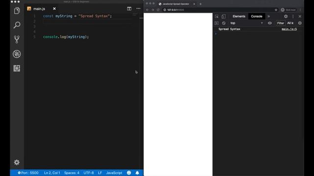 JavaScript Spread Operator (ES6 Tutorial) смотреть онлайн