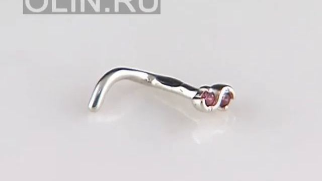 Серьга для пирсинга носа из серебра смотреть онлайн