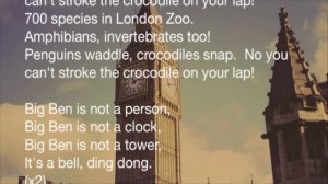 London song Big Ben Karaoke version | English Through Music