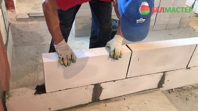 Возведение перегородок из пеноблоков смотреть онлайн