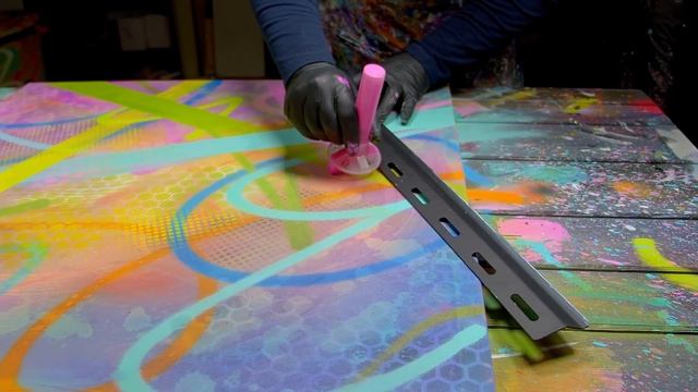 Acrylic Paint - Colorful Abstract / Pop Art - Painting Demonstration | Wroclaw смотреть онлайн