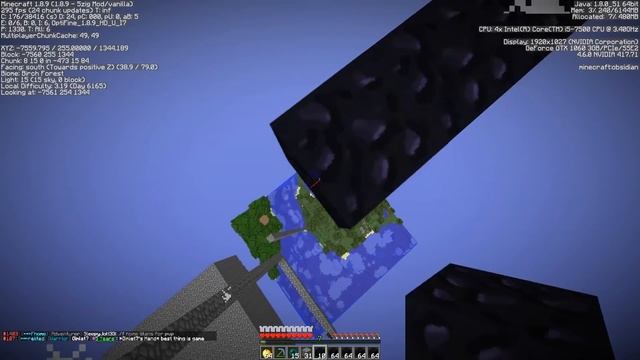 this BRAND NEW factions player made a floating COBBLESTONE ISLAND for a base.. what do we do? смотреть онлайн