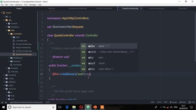 Laravel 6 Tutorials for Beginners (Part 46) - Assigning Middleware смотреть онлайн