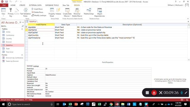 MS Access practice 03 all tables in NBA database смотреть онлайн