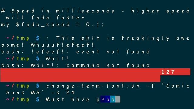 urxvt-cursortail, fun script FTW! смотреть онлайн
