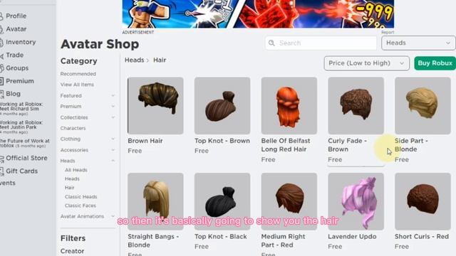 HOW TO ACTUALLY GET FREE HAIR ROBLOX 2022 смотреть онлайн