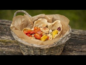 Гриль-салат с лепёшкой | Лазерсон. Гриль