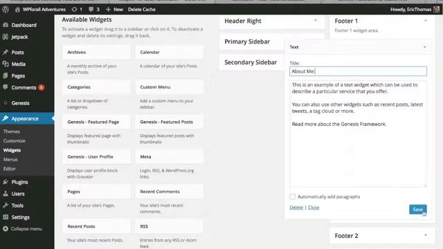 Learn how to use Wordpress Widgets - Learn to Use Wordpress (Part 7 of 12) смотреть онлайн