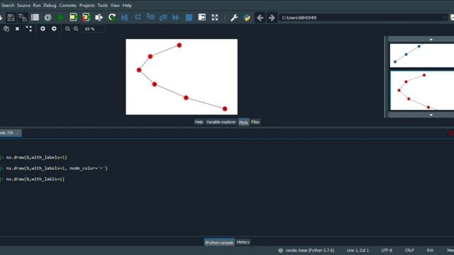 Basic Graph Implementation in Python || spyder framework. смотреть онлайн