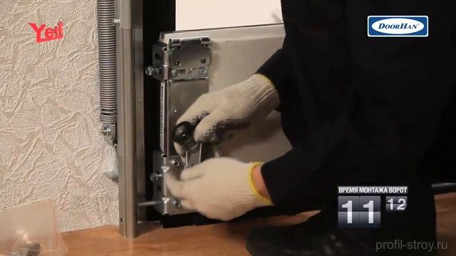 Монтаж секционных ворот Doorhan Yett 01 смотреть онлайн