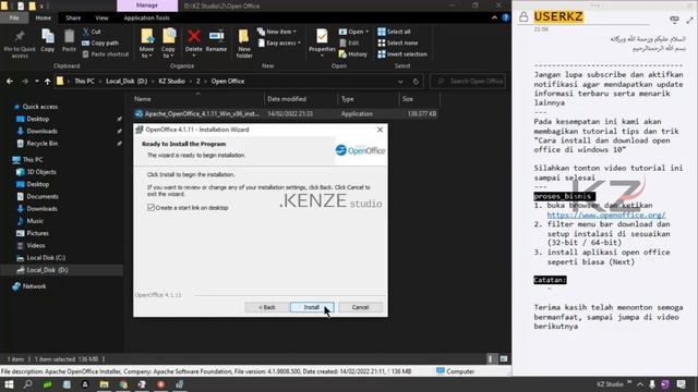Panduan lengkap instalasi open office 4.1.11 di windows 10 64 bit смотреть онлайн