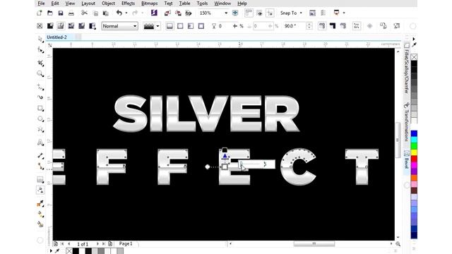 CorelDraw Tutorial #25 | Silver Effect