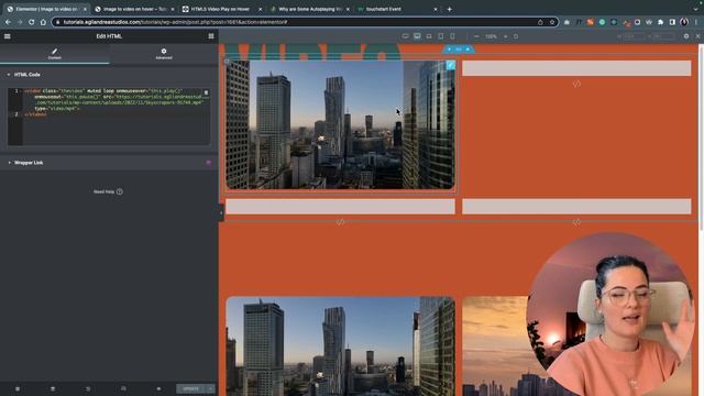 PLAY and PAUSE VIDEO ON HOVER - Elementor Wordpress Tutorial Flex Container смотреть онлайн