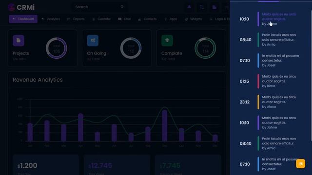 CRM Dashboard Bootstrap 5 Admin Template with Dark Theme смотреть онлайн