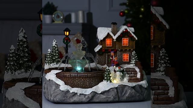 Светодиодная фигура «Новогодний фонтан» 23 × 18 × 13 см, полистоун, USB, свечение тёплый белый смотреть онлайн