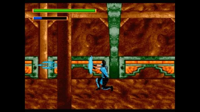 Sega Mega Drive 2 (Smd) 16-bit Mortal Kombat 5 Sub Zero Stage 3 The Element Of Earth