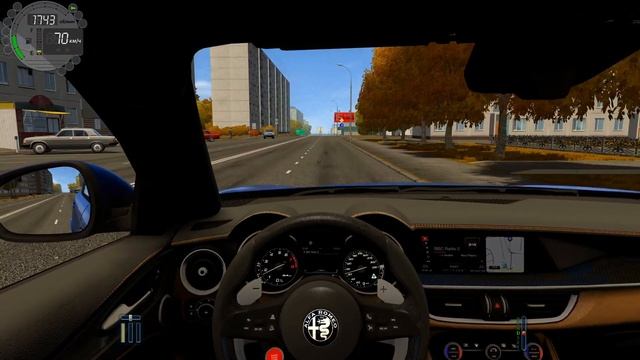 City Car Driving - Alfa Romeo Stelvio Quadrifoglio l Normal Driving | 60 FPS 1440p смотреть онлайн