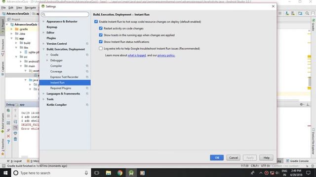 DELETE FAILED INTERNAL ERROR Error while Installing APKs | Android Studio смотреть онлайн