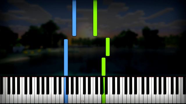 Minecraft - Theme Song (C418 - Danny Soundtrack) Piano Tutorial (Sheet Music + midi) synthesia cove смотреть онлайн