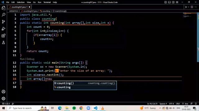 counting the occurrence of given integer | java arrays | java programming #30 смотреть онлайн