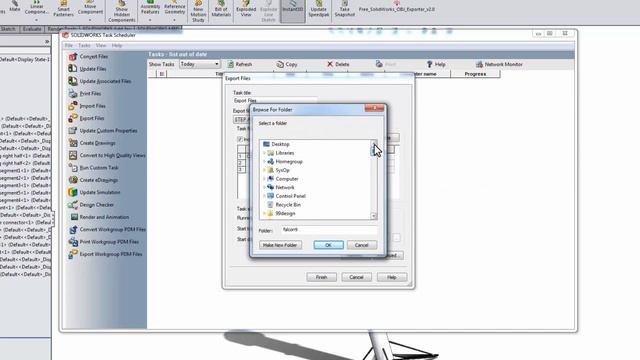 solidworks tutorial - automate STEP & IGES exports using the task scheduler смотреть онлайн
