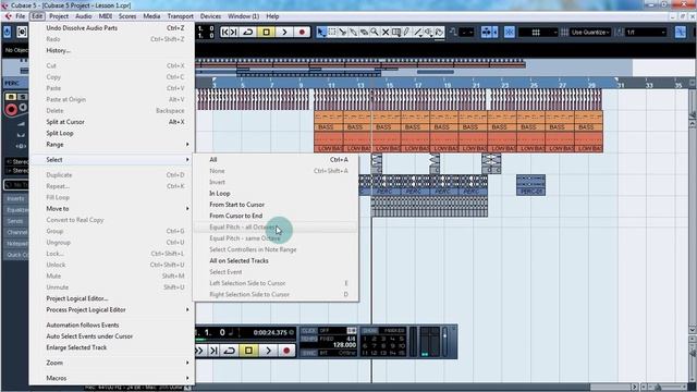 Уроки Cubase. Работа с событиями проекта, ч1 (Working With Events, P1) (Cubase Tutorial 10)