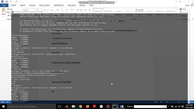 MongoDB Database commands & query смотреть онлайн