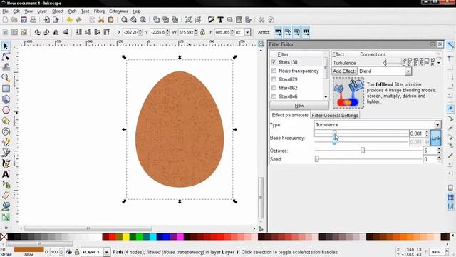 Draw an egg - Inkscape tutorial смотреть онлайн