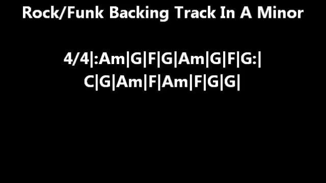 Rock Funk Backing Track In A Minor смотреть онлайн