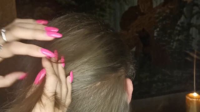 АСМР  Трихолог | Осмотр кожи головы, перебирание и расчесывание волос, массаж головы | Тихий шепот