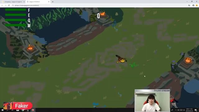 Faker training skillshot (LOL Dodge Game Browser) смотреть онлайн