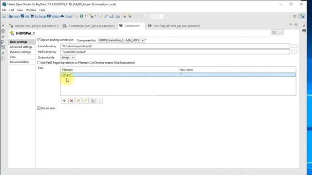 Get data from Hadoop HDFS File using Talend Big Data | Put data into hdfs using talend big data etl смотреть онлайн