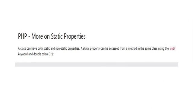 376373 PHP OOP Static Properties смотреть онлайн