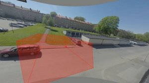 Visualisation of radar data from Qamcom’s 77 GHz obstacle detection radar