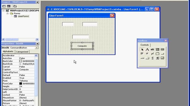 AutoCad VBA 12 ( TabIndex ) смотреть онлайн