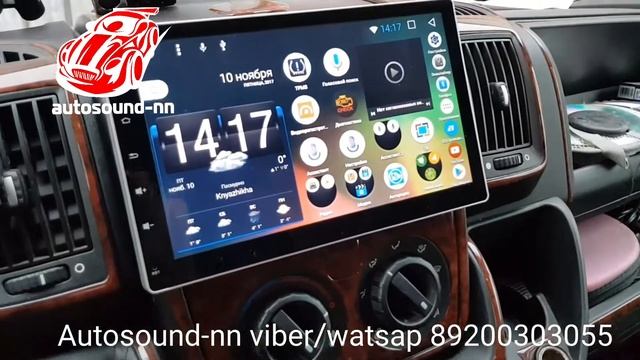 Магнитола для Fiat Ducato 10" android 6.0 смотреть онлайн