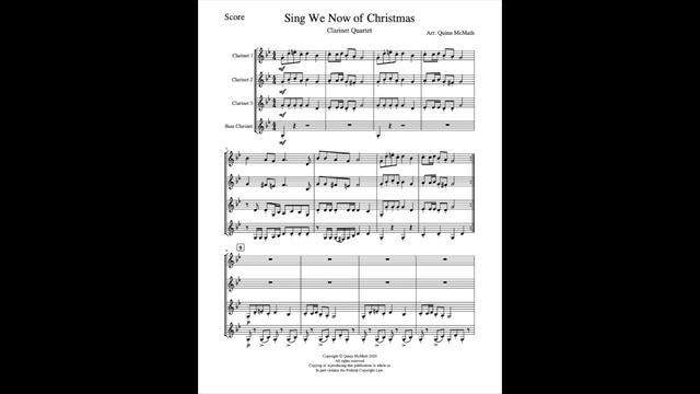 Sing We Now of Christmas for Clarinet Quartet смотреть онлайн