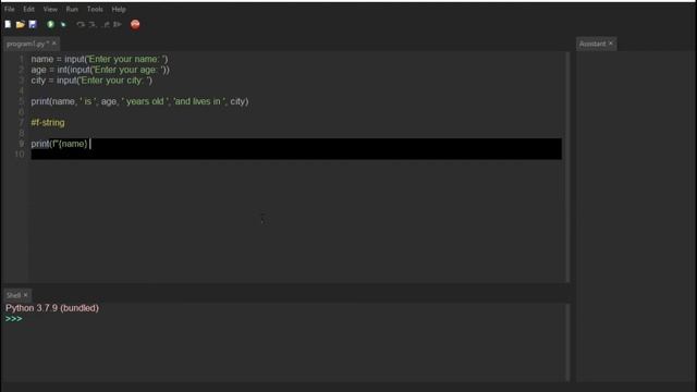 #9 | F-string in Python | #Python | #TeamDelta | смотреть онлайн